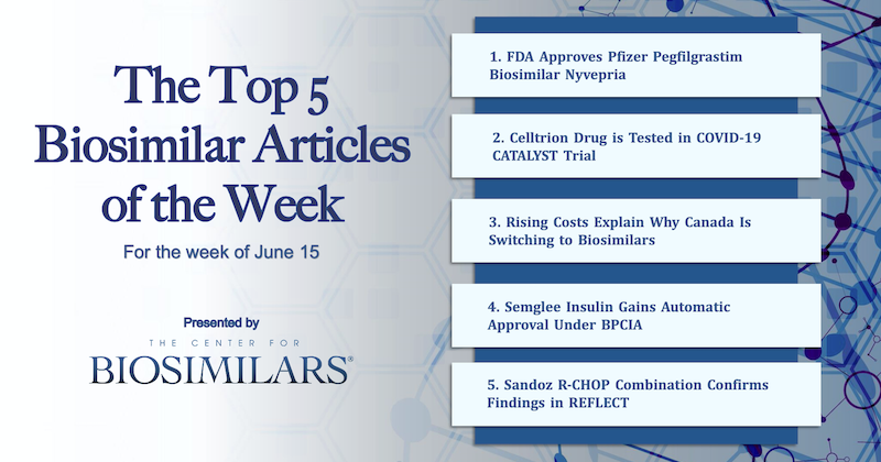 The Top 5 Biosimilars Articles for the Week of June 15