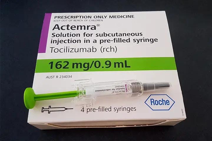 actemra box with prefilled syringe | source: Medpage Today