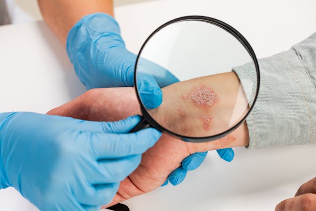 Dermatologist examining skin | Image Credit: fusssergei - stock.adobe.com
