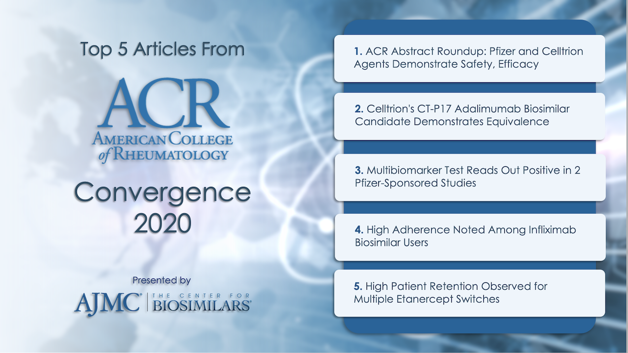 Here are the top 5 biosimilar articles from ACR Convergence 2020.